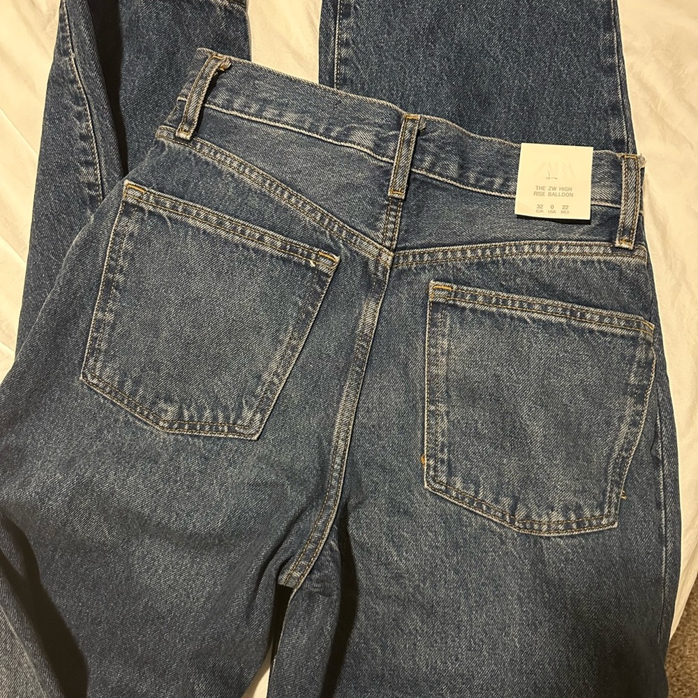Zara High Rise Balloon Jean